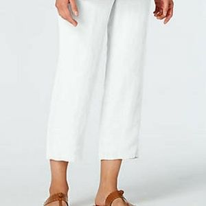 J Jill Pure Jill Linen Slim Cropped Pant NWOT SZ M